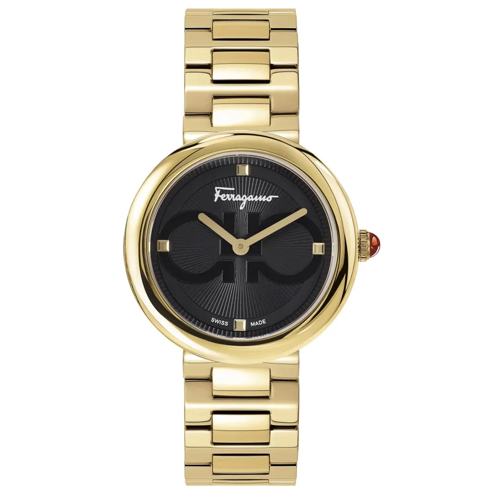 Salvatore ferragamo deals gold watch