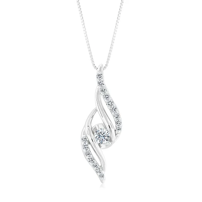 Swirl diamond pendant online
