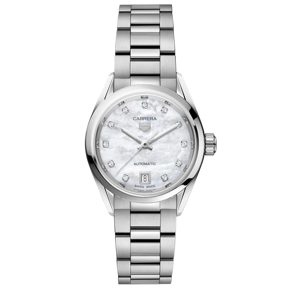Ladies tag watches clearance mother of pearl