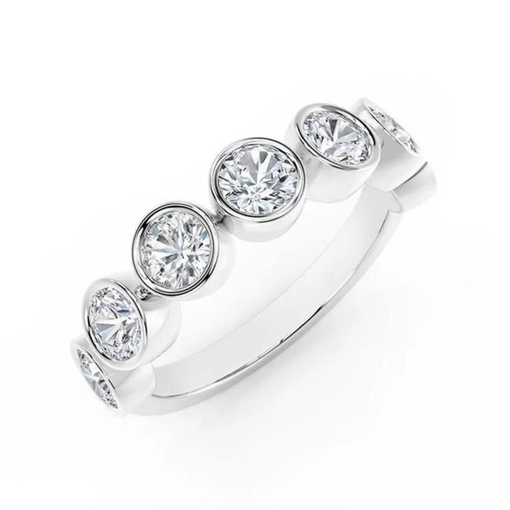 Forevermark 3 4ctw Diamond White Gold Anniversary Ring The