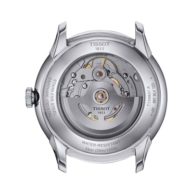 Tissot Chemin des Tourelles Powermatic 80 Blue Dial Brown Leather