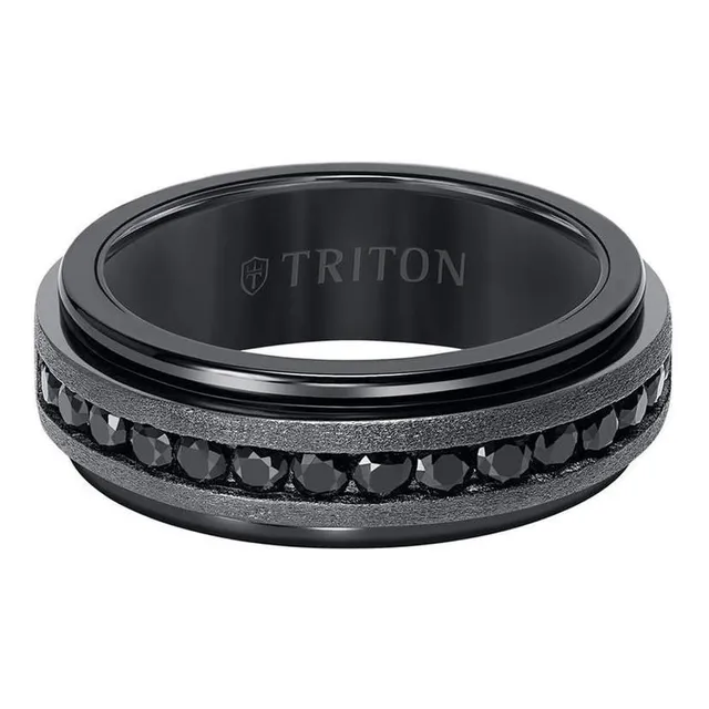 Triton black sapphire outlet ring