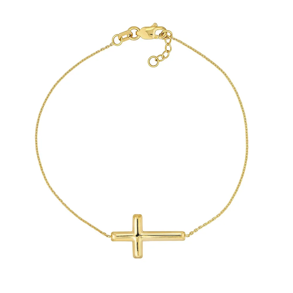 Adjustable discount cross bracelet
