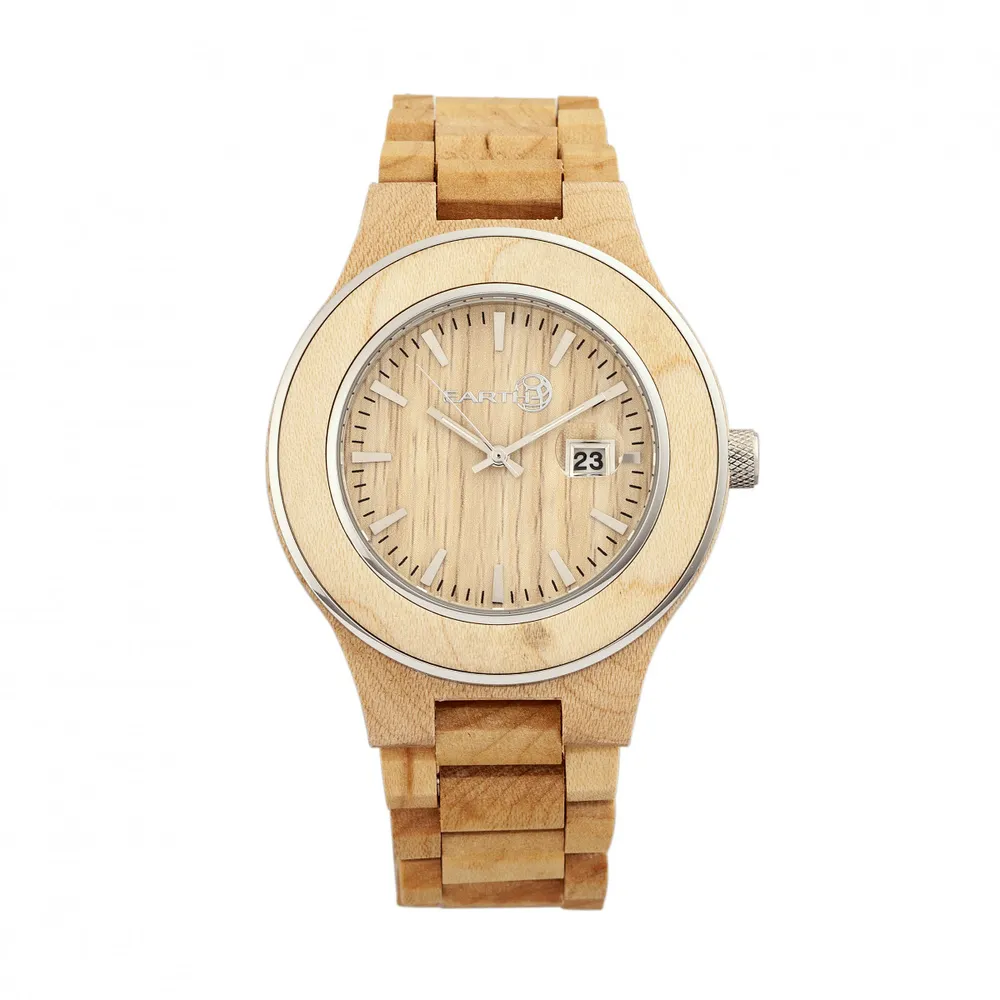 Earth on sale wooden watch