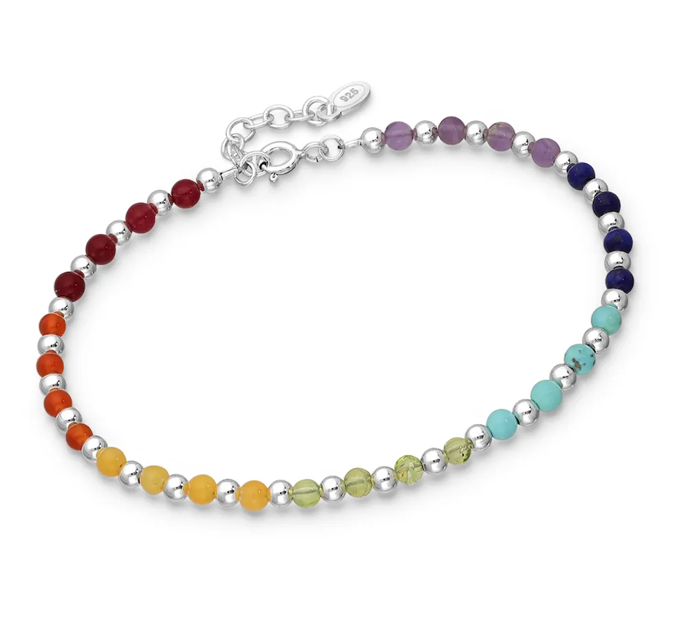 Sterling silver new arrivals rainbow bracelet