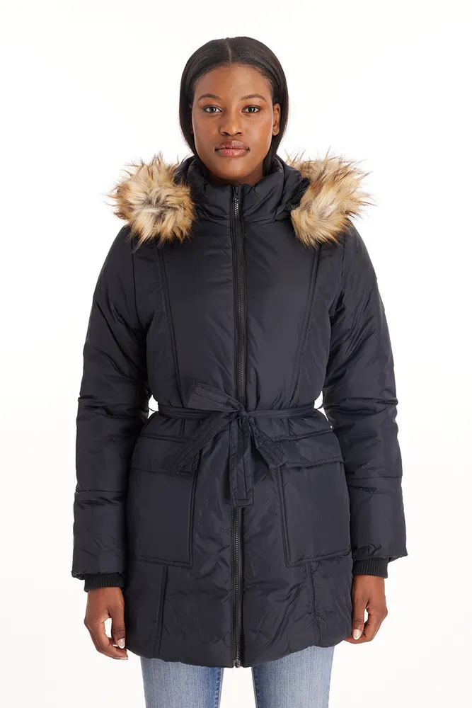 Belted waterproof sale coat