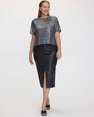Reitmans faux leather pencil skirt clearance