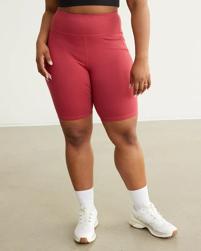 Plus size red outlet biker shorts