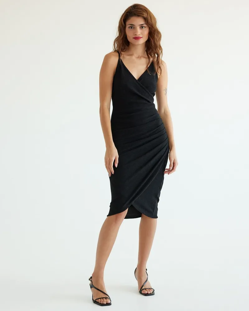 Reitmans Sleeveless Wrap Bodycon Dress The Pen Centre
