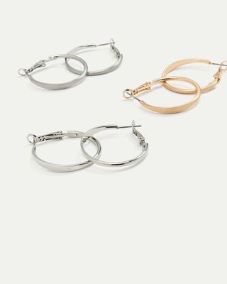 Reitmans Thick Hoop Earrings, Set of 3 | Centre Eaton de Montréal