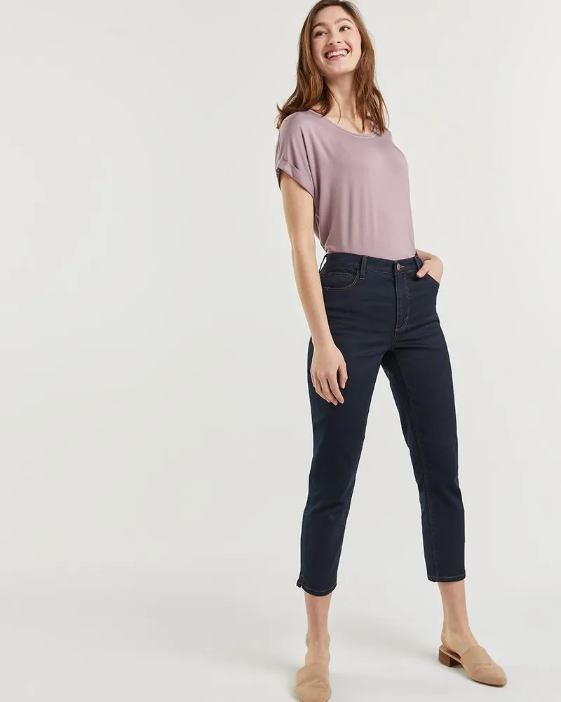 Petite cropped skinny deals jeans