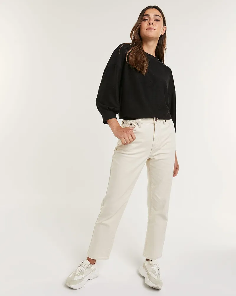 Super high rise straight leg cheap jeans