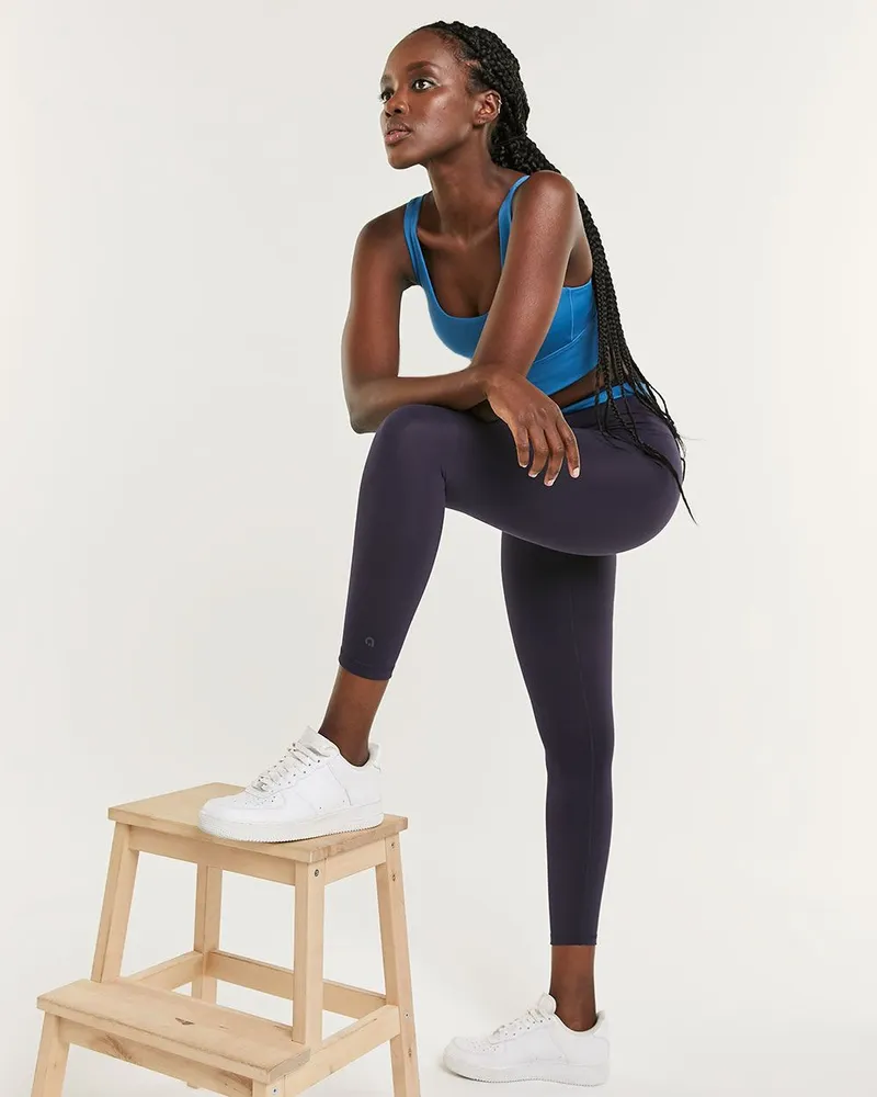 Reitmans Recycled Polyester High Rise Colour Block Ankle Legging