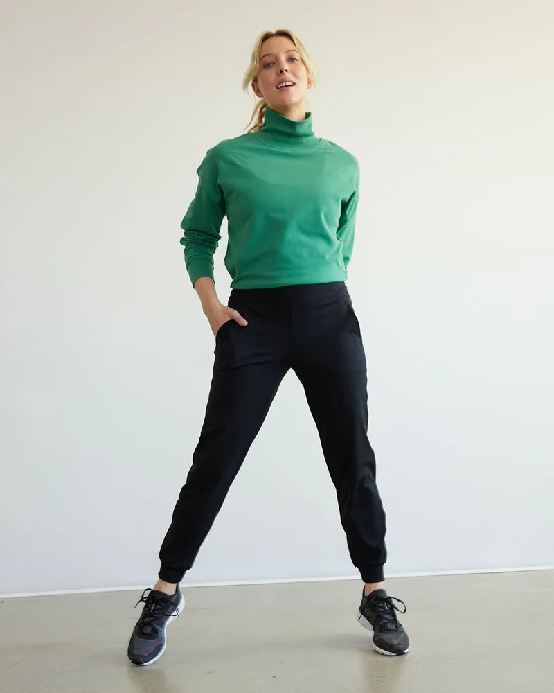 Petite sweatpants top elastic ankles