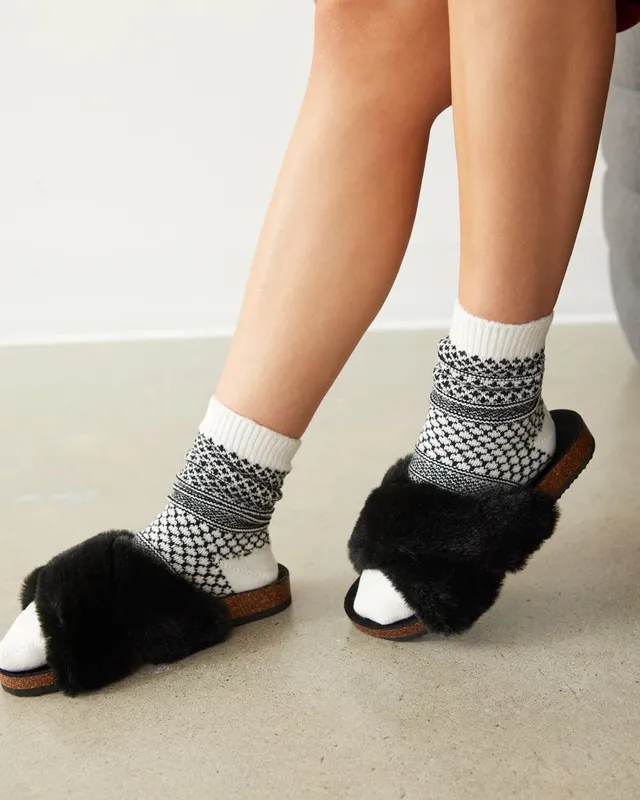 Danika faux fur sale slippers