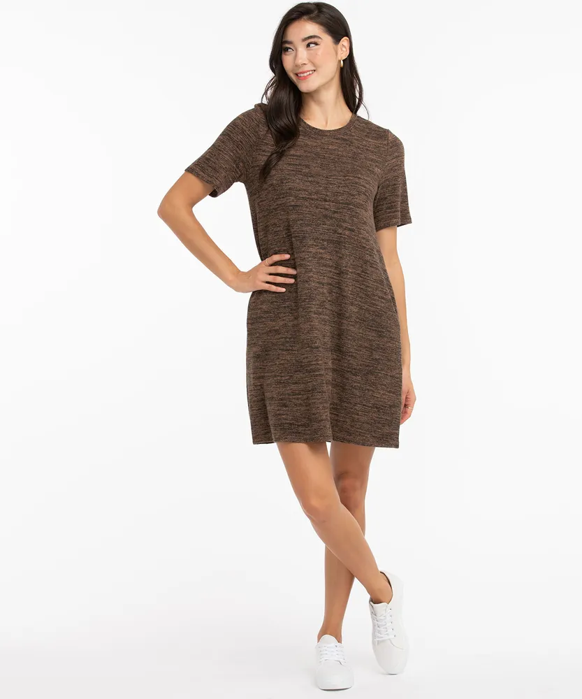 RICKI S Short Sleeve Hacci Dress The Pen Centre