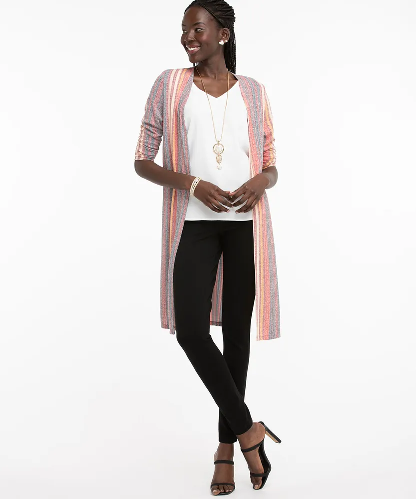 Ribbed duster cardigan hot sale
