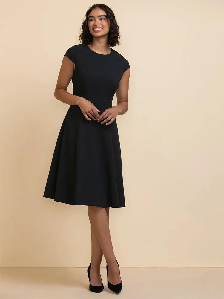 High neck 2025 fit and flare