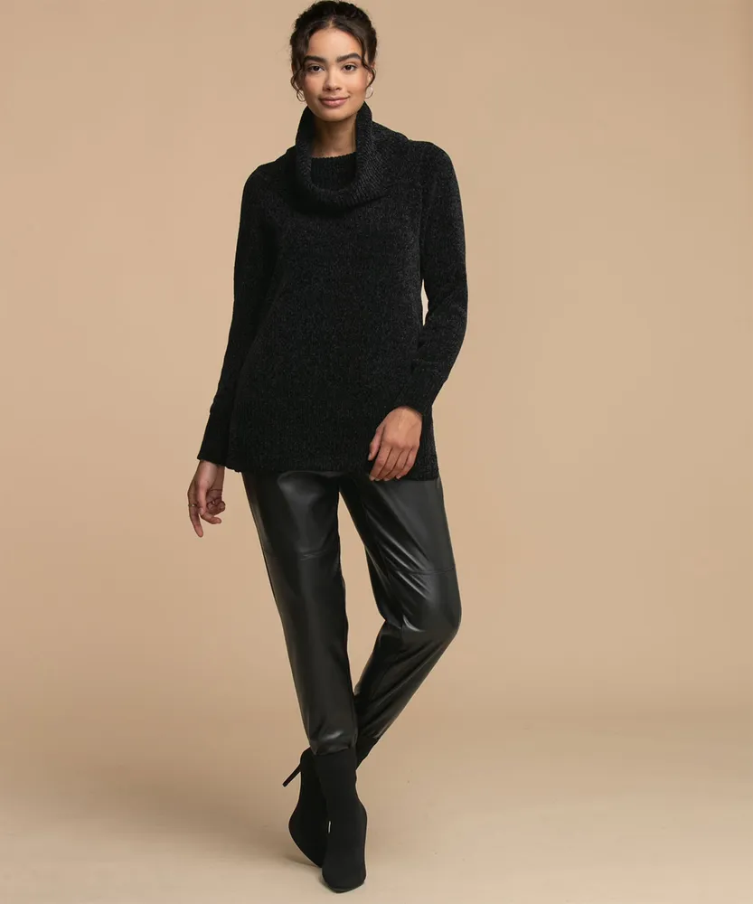 Cowl neck hotsell chenille sweater