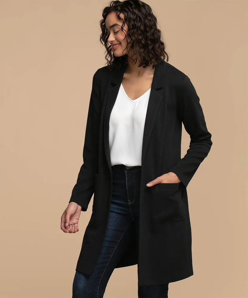 Jersey outlet longline blazer