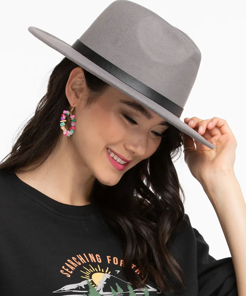 Leather panama hat sales