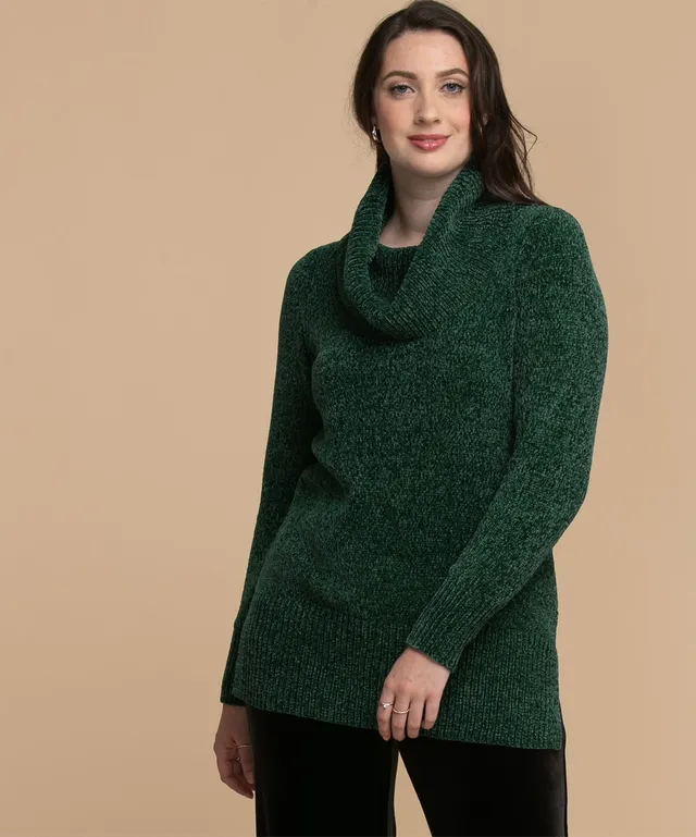 RICKI S Cowl Neck Pullover Cable Knit Sweater Willowbrook