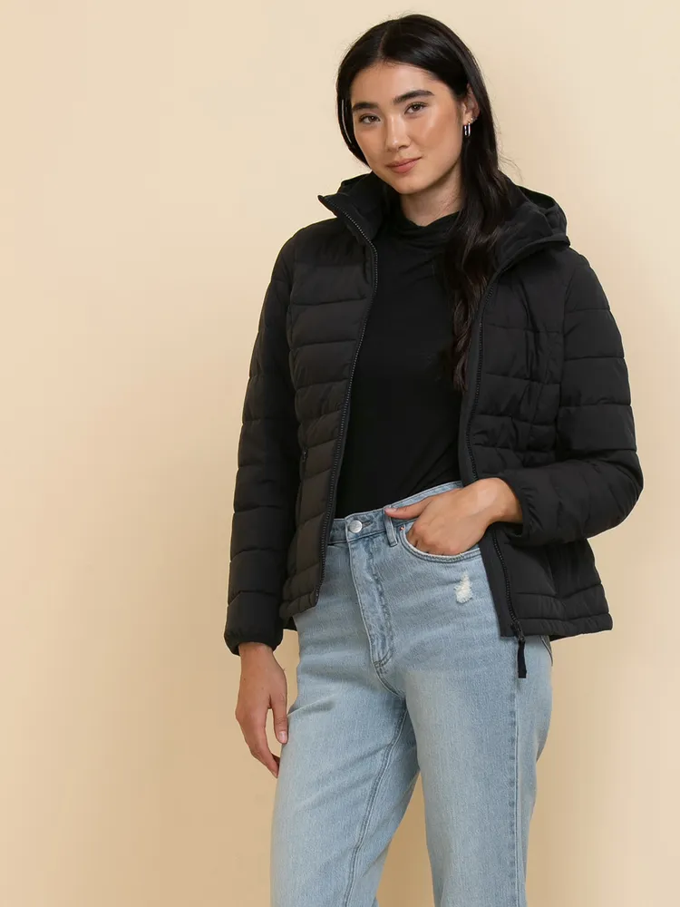 Peyton quilted down coat with new arrivals detachable faux fur trimmed hood