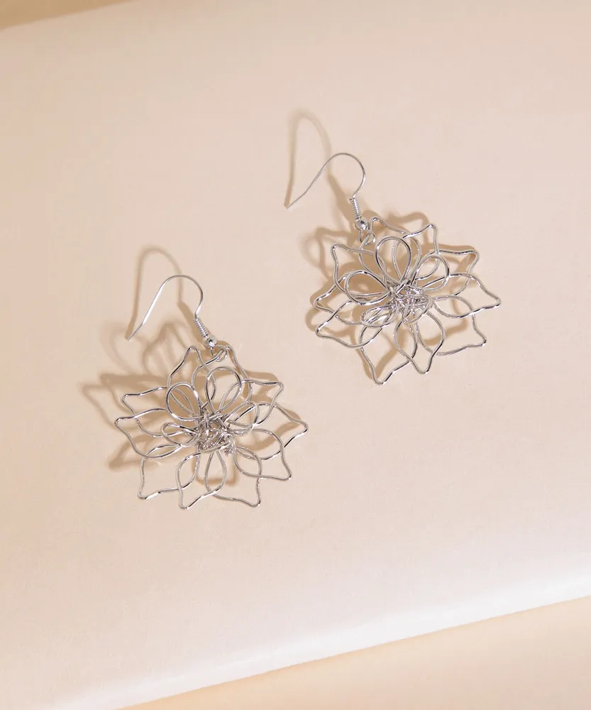 Drop down silver clearance earrings