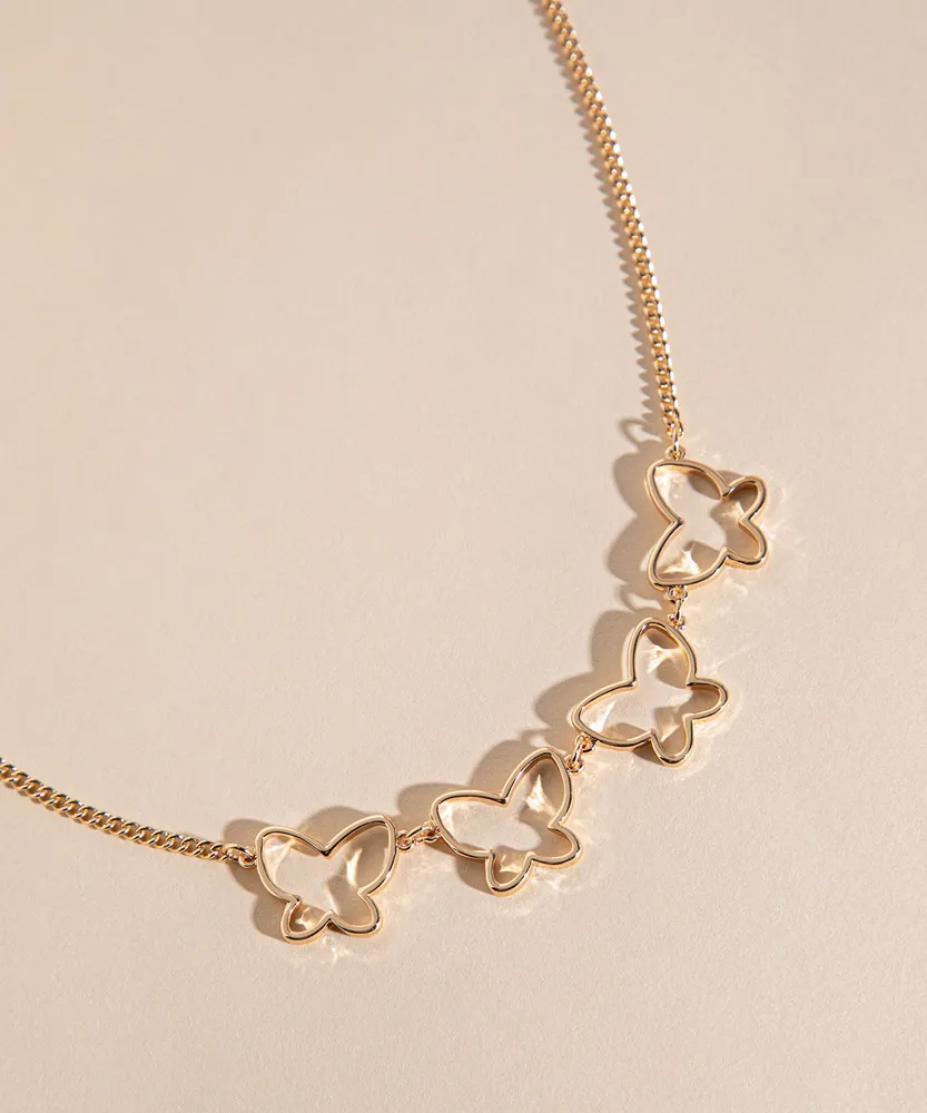 Butterfly outline necklace hotsell