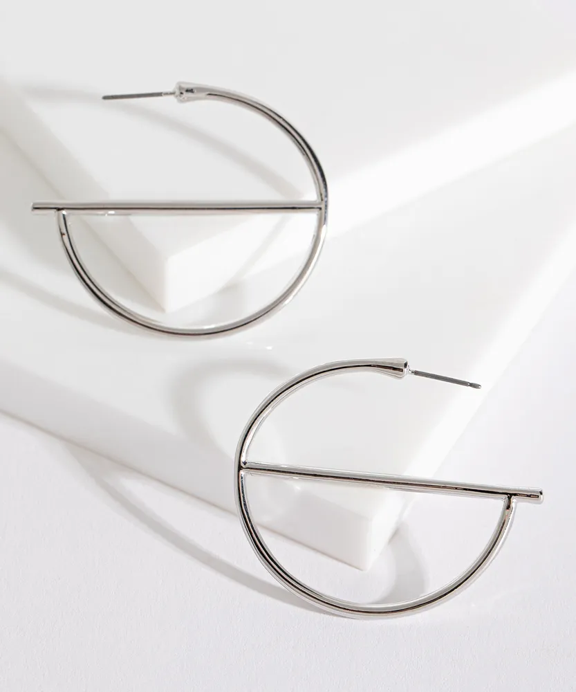 Half circle hoop earrings new arrivals