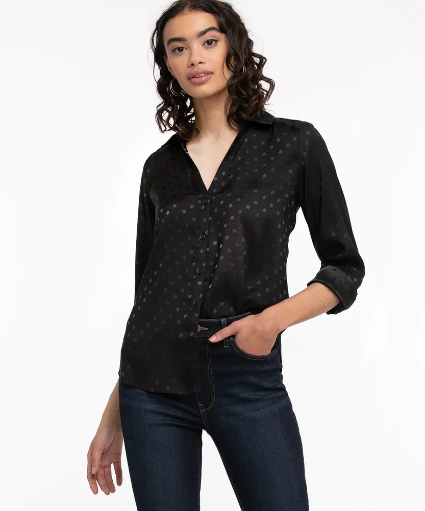 RICKI'S Polka Dot Collared Shirt | Willowbrook Shopping Centre