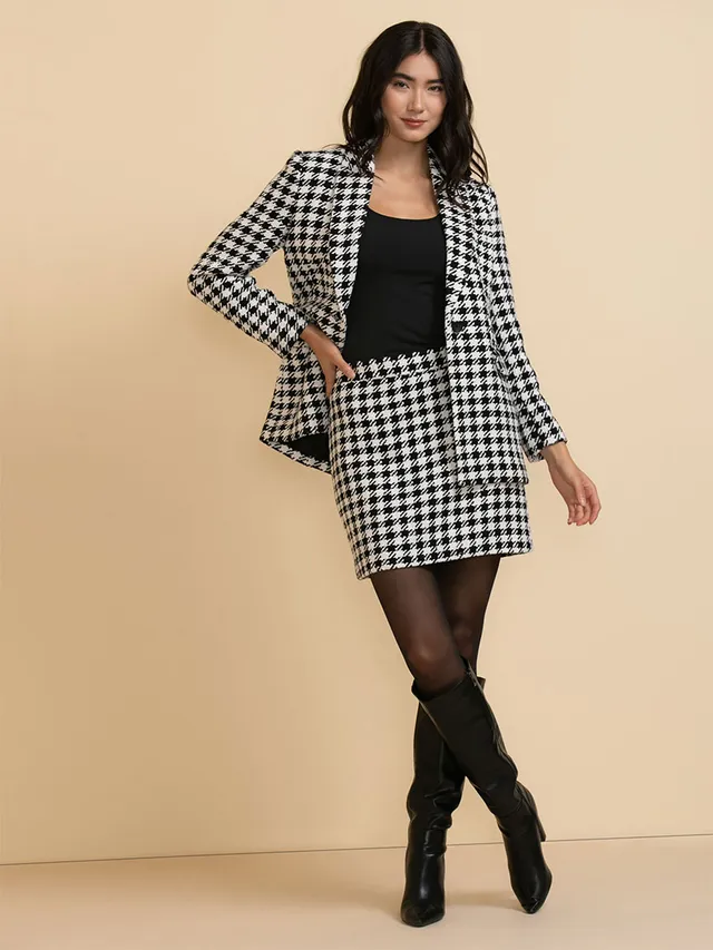RICKI S Houndstooth Blazer Hillside Shopping Centre