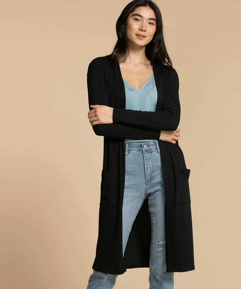 Ribbed duster top