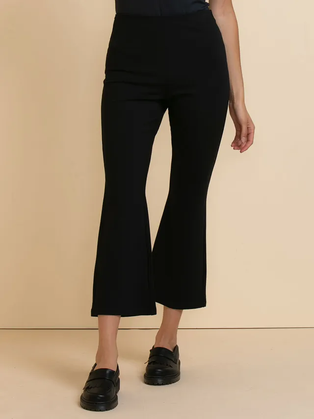Kick flare cheap black skirt