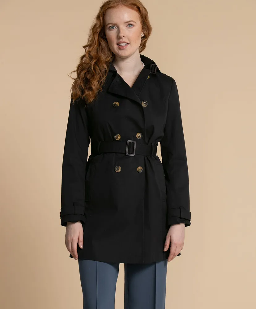 Belted double breasted coat clearance
