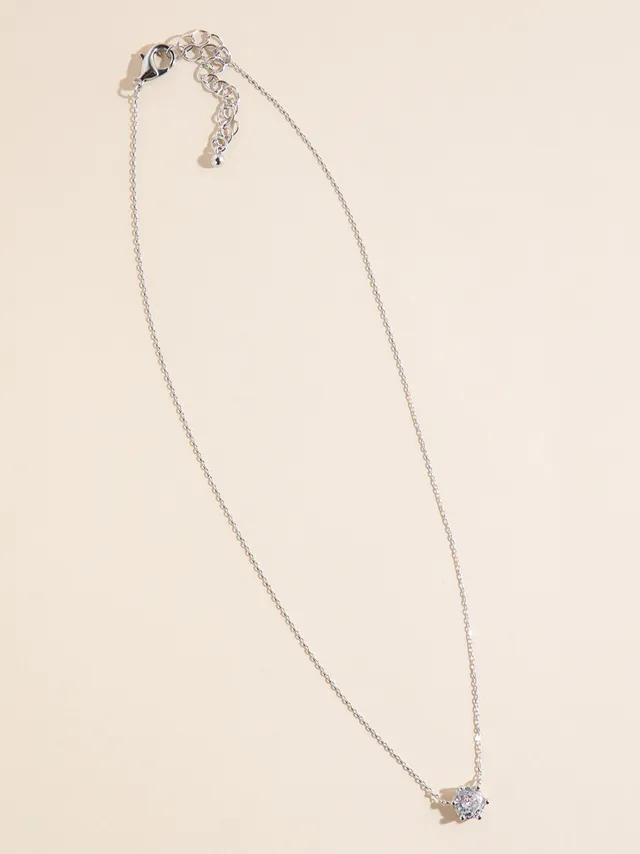 Nadri solitaire deals pendant necklace