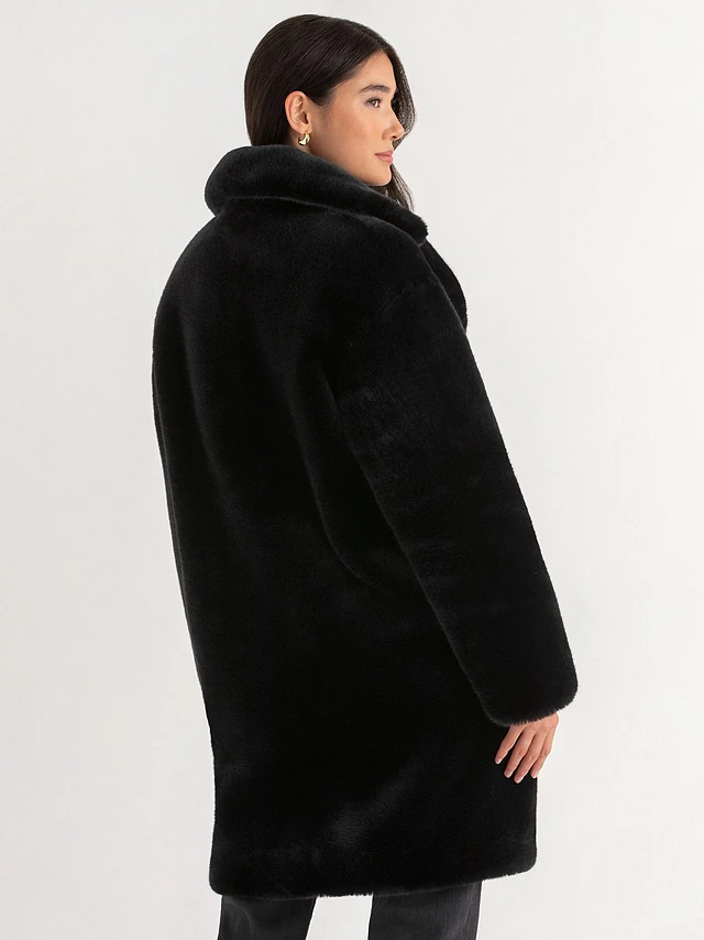 RICKI'S Stella Faux Fur Coat | Pine Centre