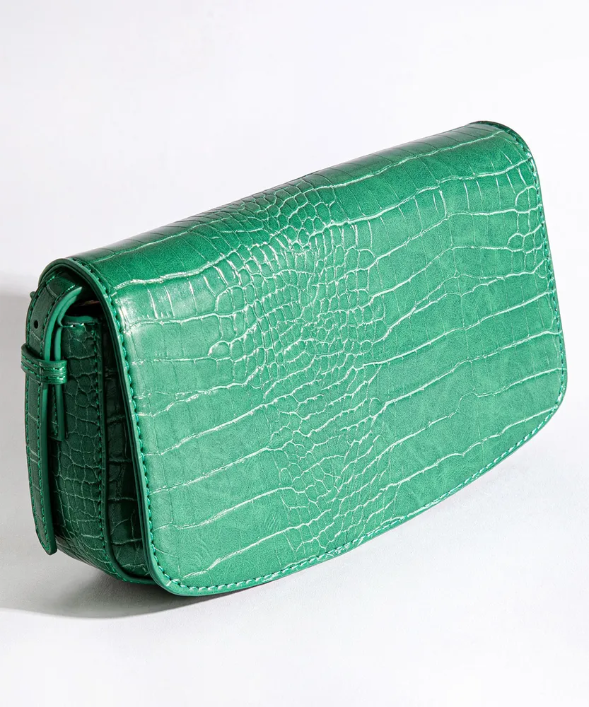 Croco shoulder bag discount