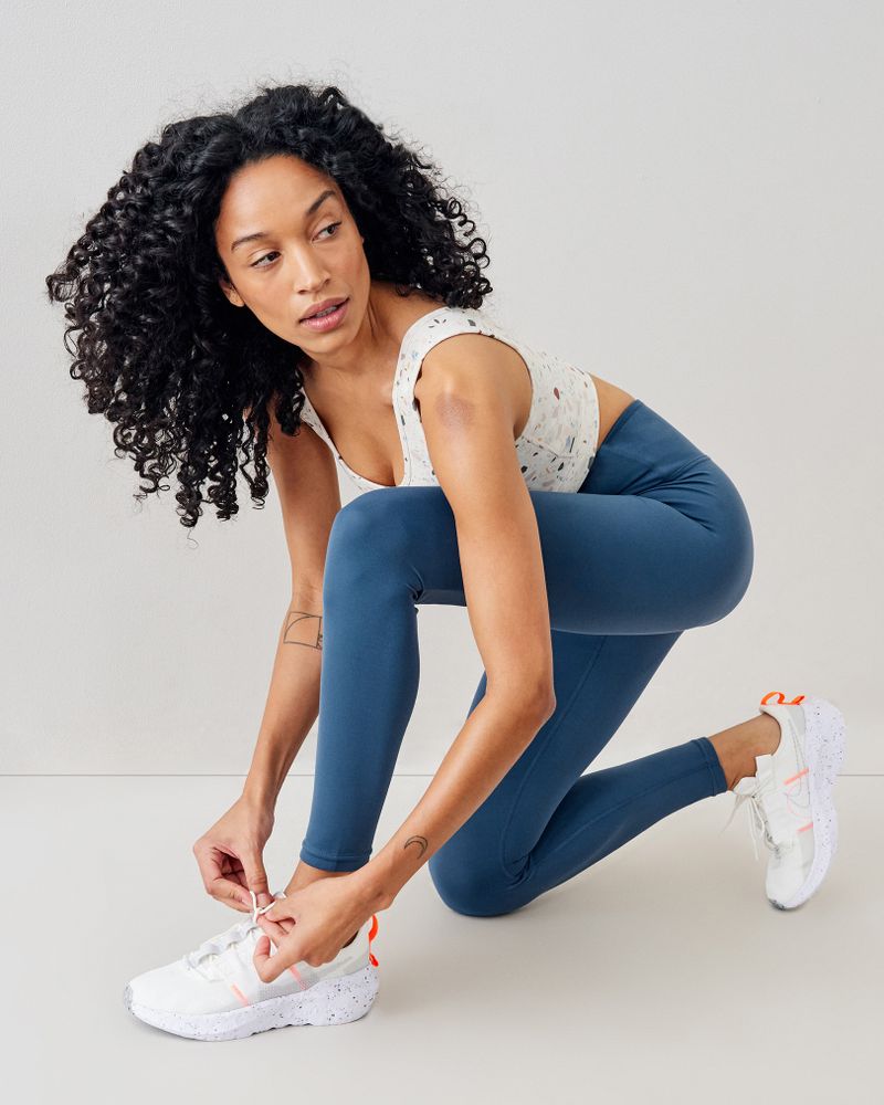 Navy high top waisted leggings