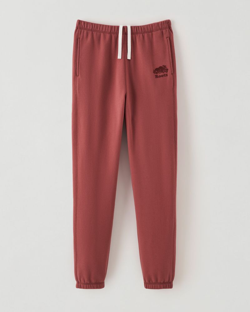 Roots Organic Cooper High Waisted Sweatpant in Apple Butter Shop