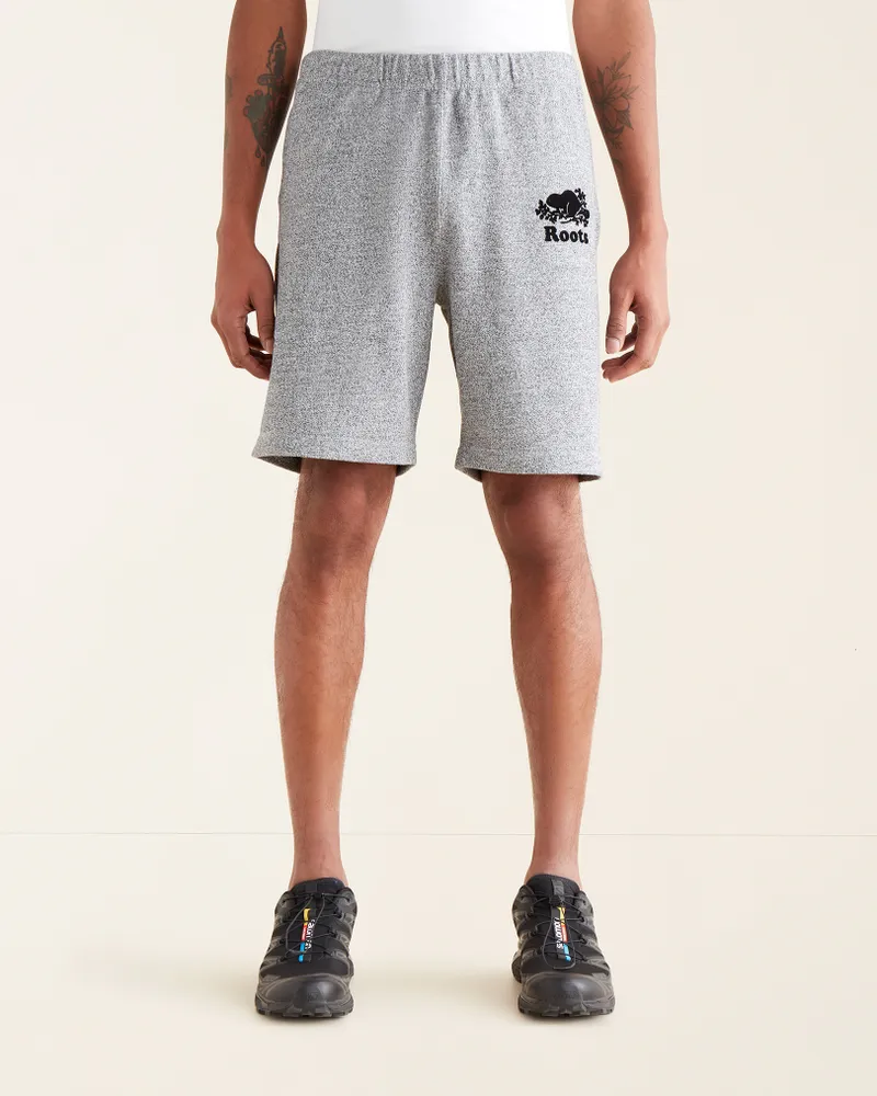 Roots Organic Original Sweatshort 8 Inch in Salt Pepper Shop Midtown