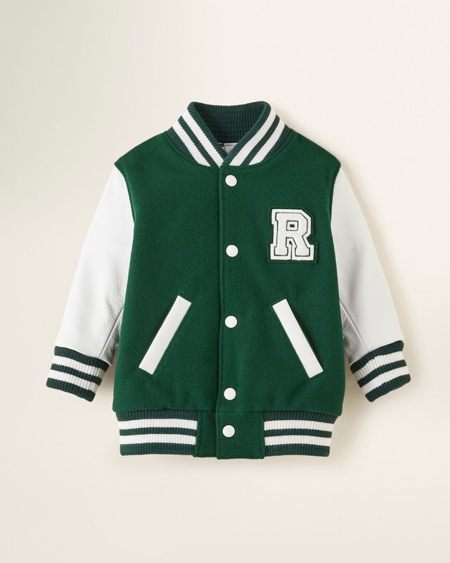 Roots Toddler Canada Varsity Jacket 2.0 in Park Green Shop Midtown