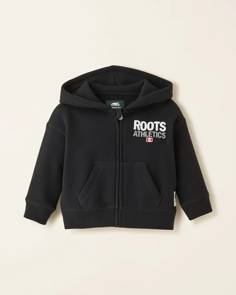 Roots Baby Athletics Zip Hoodie in Black Halifax Shopping Centre