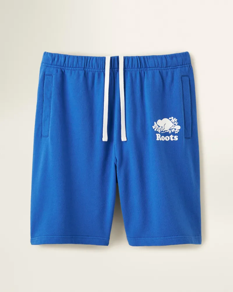 Roots Organic Original Sweatshort 8 Inch in Oxford Blue Bayshore