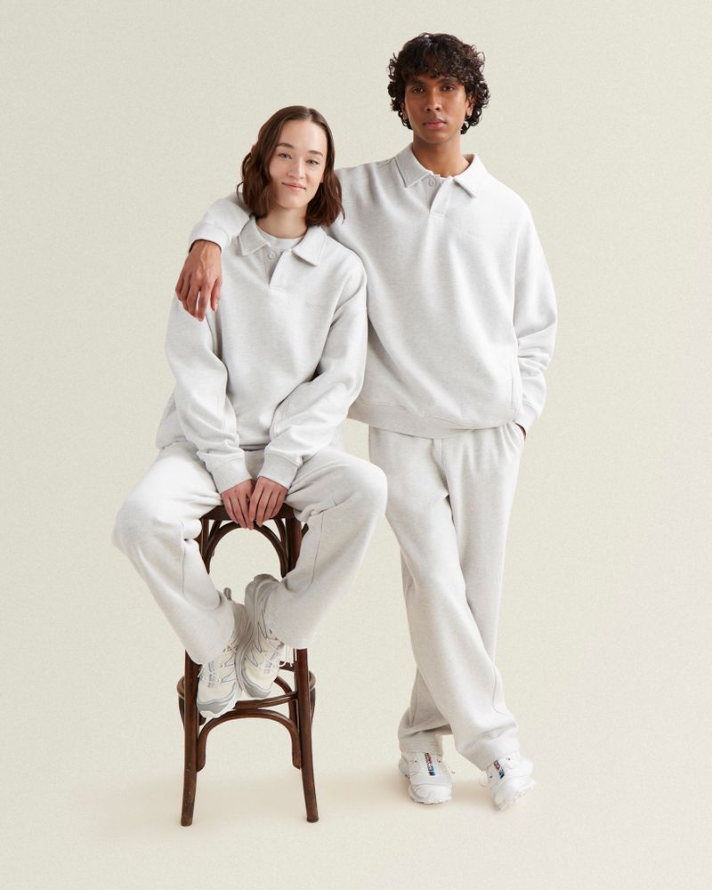 White open shop bottom sweatpants