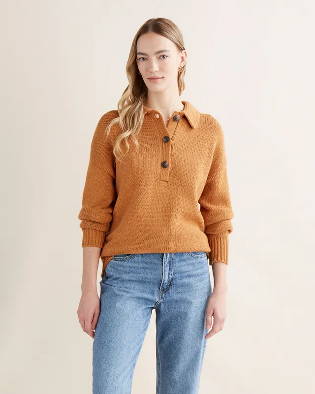 Uo shrunken fuzzy polo new arrivals sweater