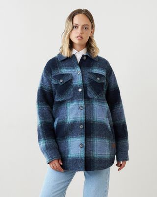 Roots plaid jacket shop