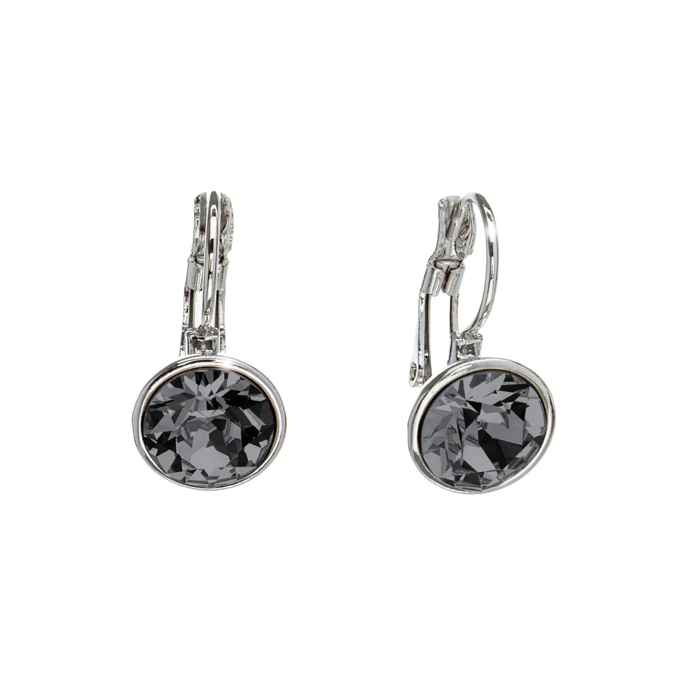 Crystal deals leverback earrings