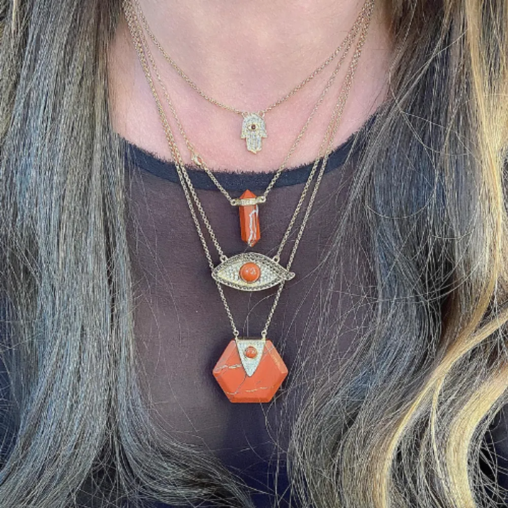 Jasper sales ombre necklace