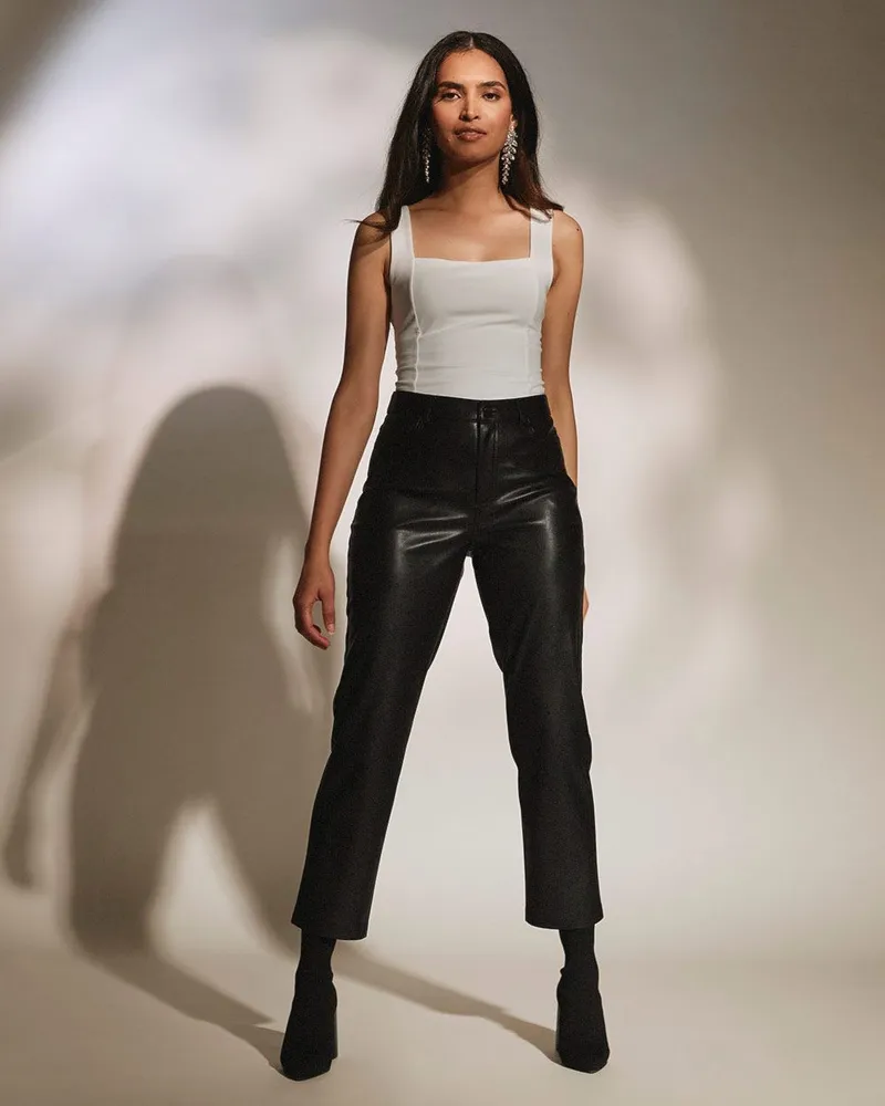 Rw and co new arrivals faux leather leggings